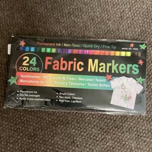 Brand new set of 24 fabric markers.
